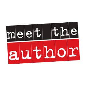 meet the author blank and red sign